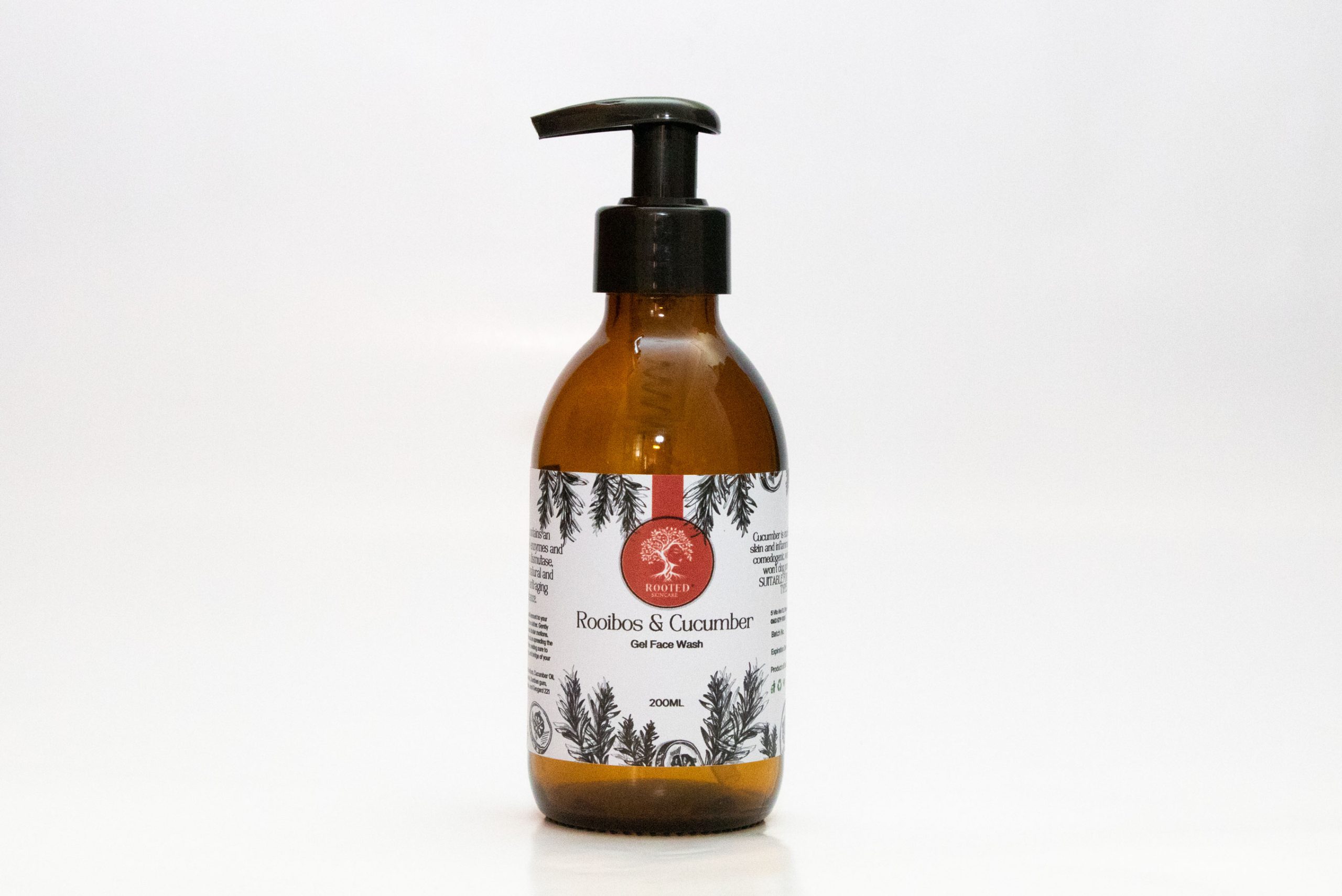 Rooibos & Cucumber - Gel face Wash. Rooted Skincare