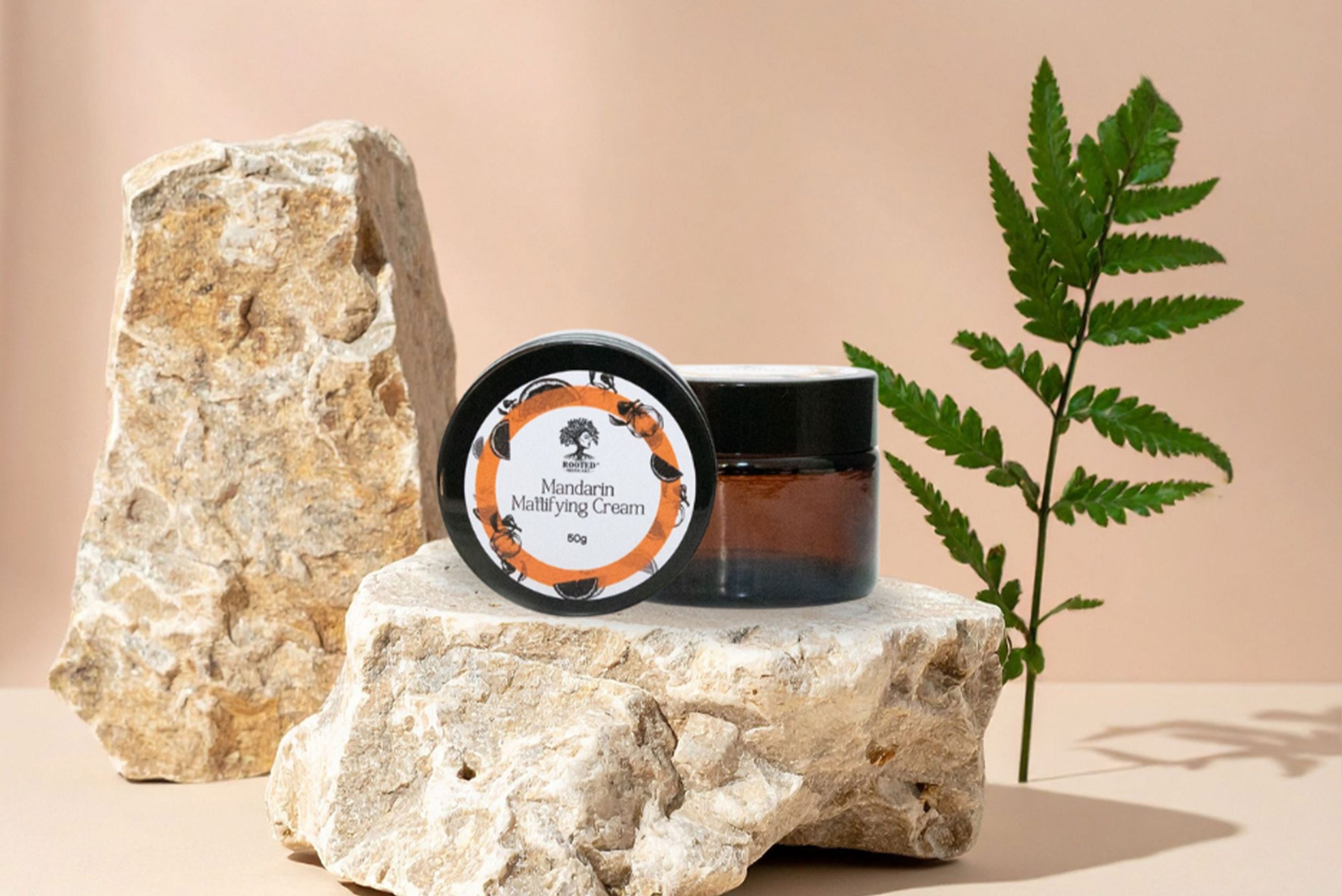 Mandarin Mattifying Cream. Rooted Skincare