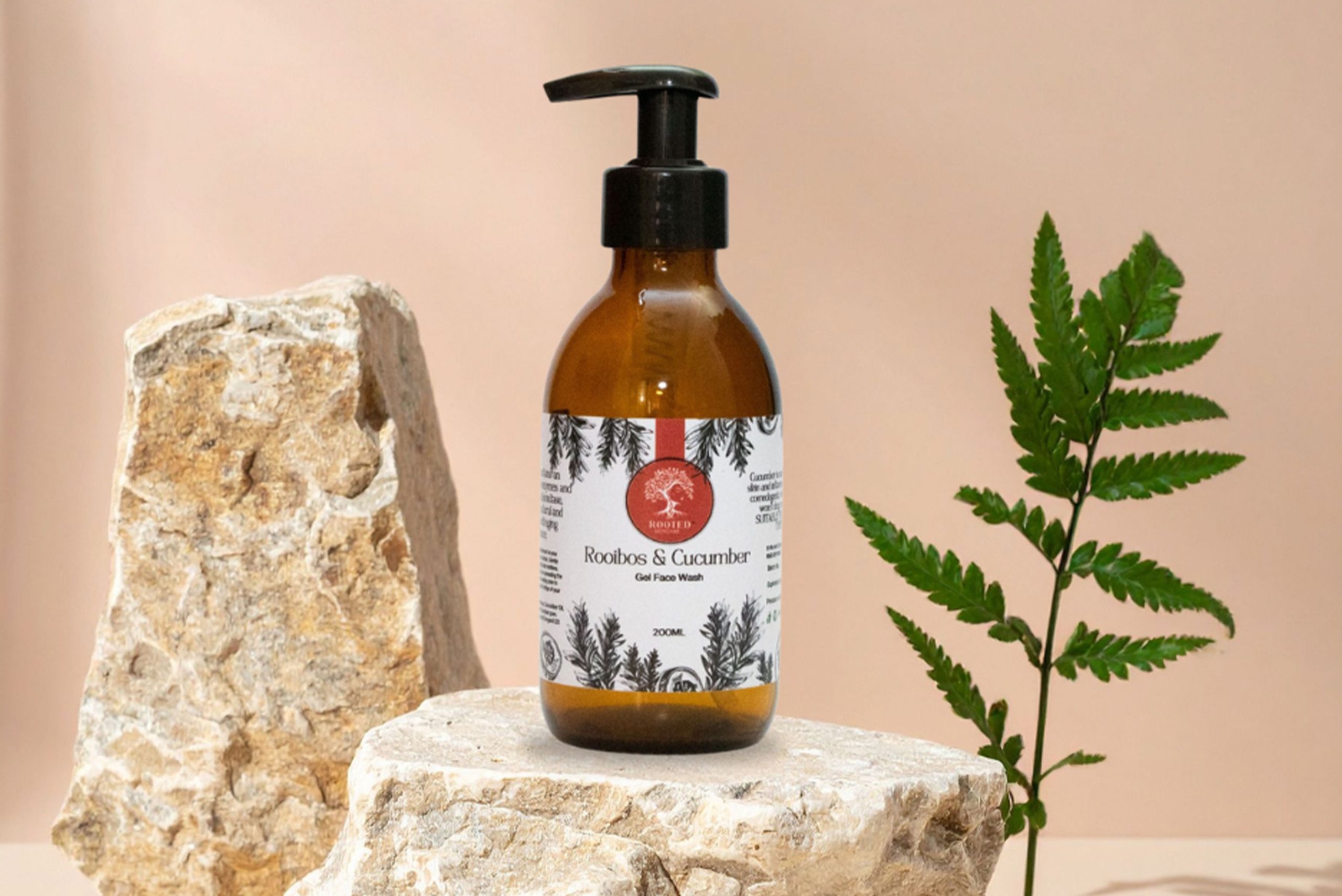 Rooibos & Cucumber - Gel Face Wash. Rooted Skincare
